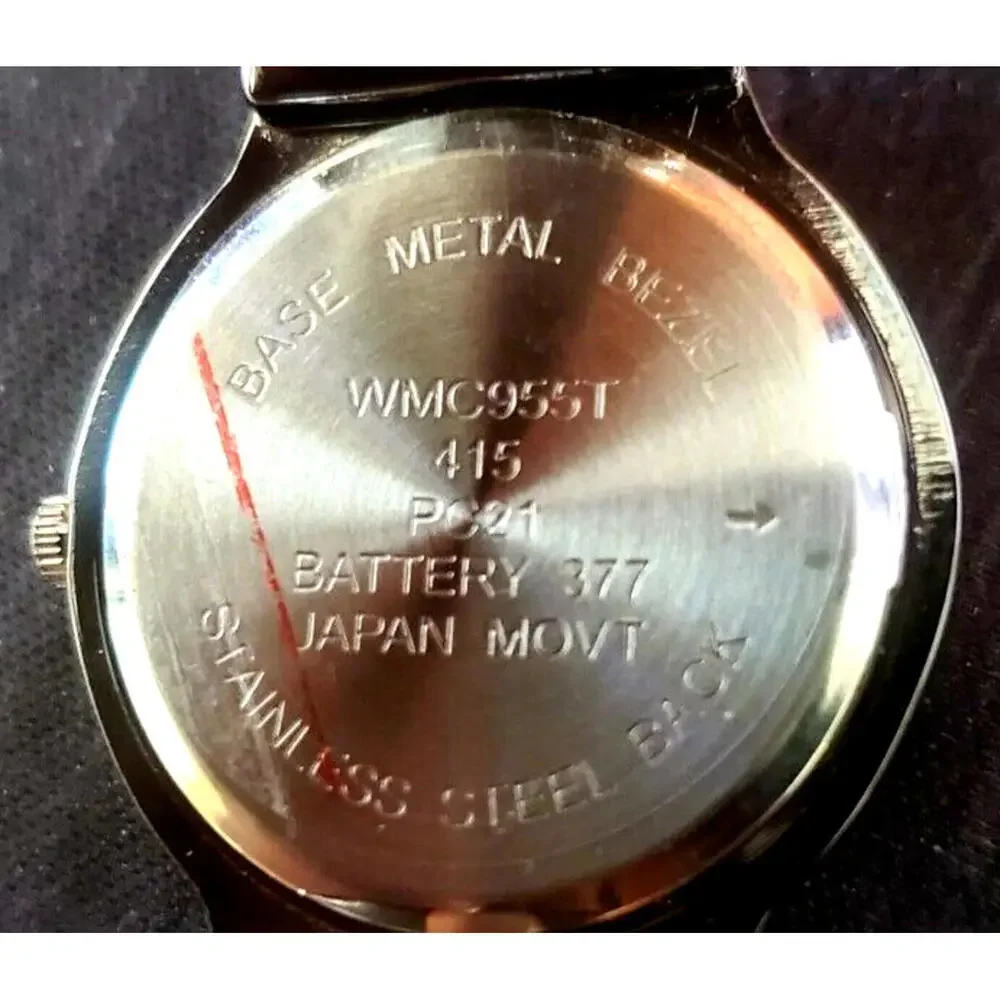 VTG‎ Waltham Lady Black Bold Syle Diamond Dial Bengal Watch